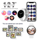 220: Smart Watch for Women, 1.3" Full Touch Color Screen Smartwatch with Heart Rate and Sleep Monitor, IP67 Waterproof Activity Tracker with Pedometer (SW220)